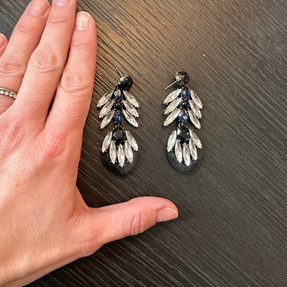 Costume jewelry statement earrings